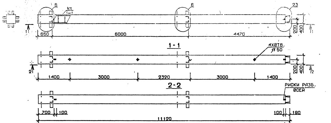 Колонна 2КВ 60.111-5-с Серия 1.020.1-2с/89