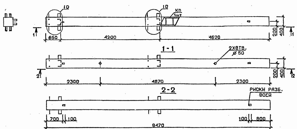 Колонна 3КБ 42.95-7-с Серия 1.020.1-2с/89