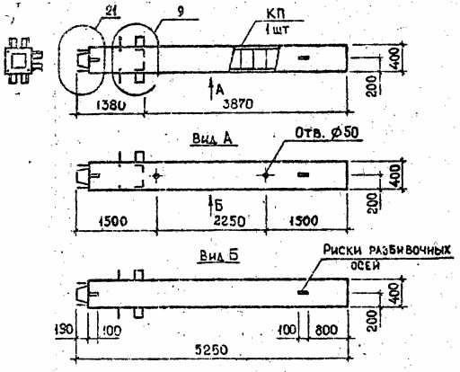 Колонна 3КН 33.53-9-с Серия 1.020.1-2с/89