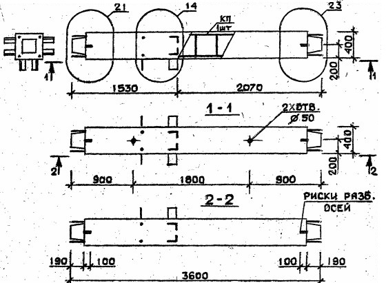 Колонна 4КС 36.36-7 Серия 1.020.1-2с/89