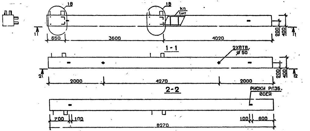 Колонна 5КБ 36.83-1 Серия 1.020.1-2с/89