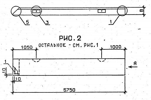 Панель 1ПС 57,5-6-3,5-8-Л-1 Серия 1.030.1-1